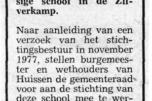 Start neutrale school 1975